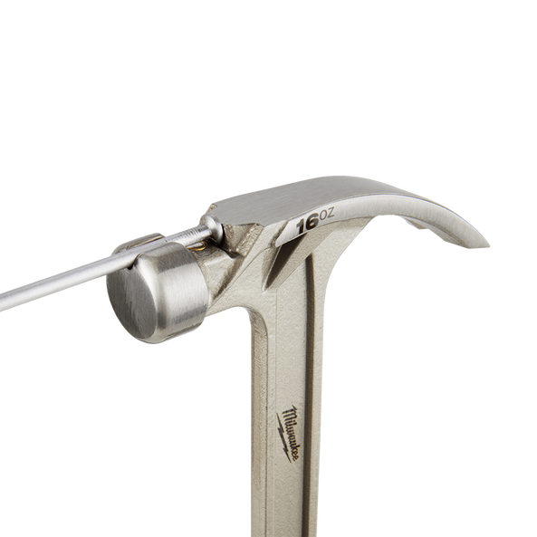 16oz Smooth Face Steel Hybrid Claw Hammer, , hi-res