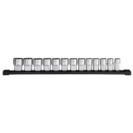 13PC 1/2" Drive 12-PT Socket Set - Metric