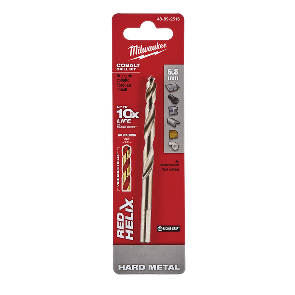 Red Helix™ Cobalt Drill Bit 6.8mm
