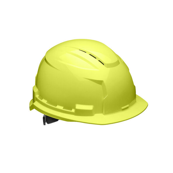 BOLT 100 Hi-Vis Yellow Vented Hard Hat, Hi-Vis Yellow, hi-res