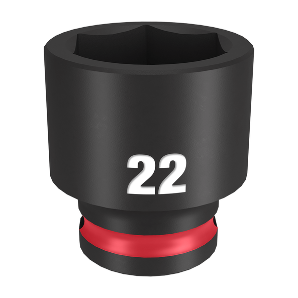 SHOCKWAVE™ 3/8" Drive 22mm Standard 6 Point Impact Socket, , hi-res