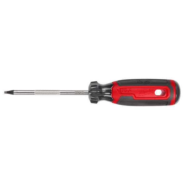 USA Made Cushion Grip Square #2 x 101mm Screwdriver, , hi-res