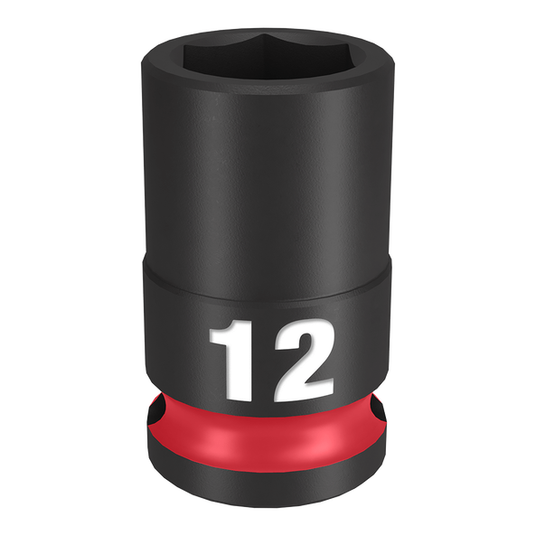 SHOCKWAVE™ 3/8" Drive 12mm Standard 6 Point Impact Socket, , hi-res