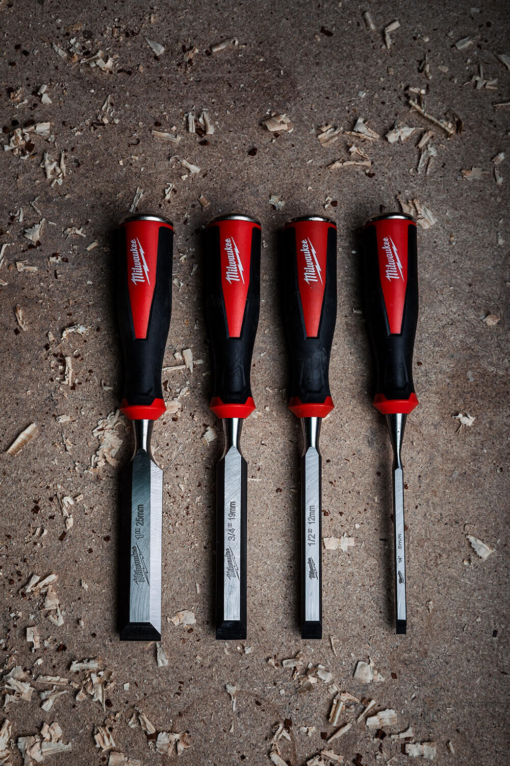 Milwaukee 4pc Beveled Edge Chisel Set 4932479897 Milwaukee Tool NZ