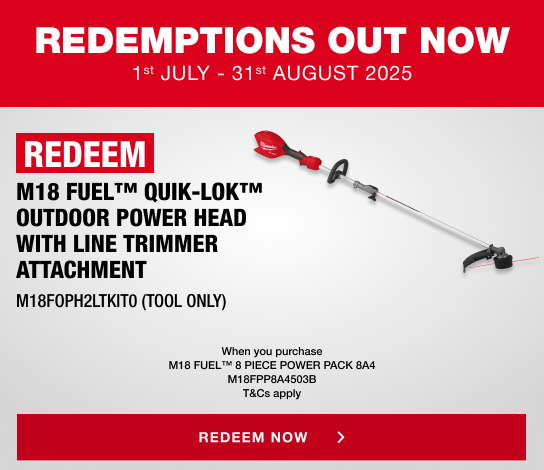 Milwaukee Redemptions - 1st July - 31st August 2025