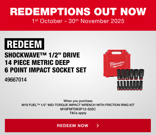 Milwaukee Redemptions - 1st October - 30th November 2025