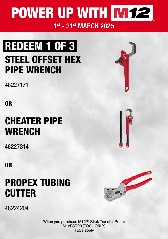 Power Up With M12™ Redemptions - 1st March - 31st March 2025