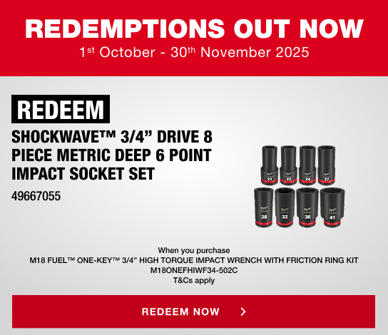 Milwaukee Redemptions - 1st October - 30th November 2025