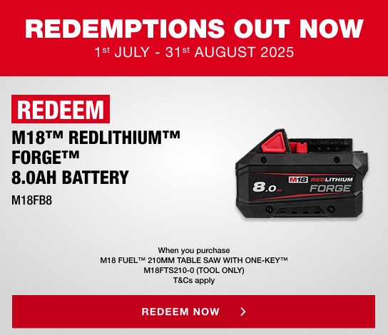 Milwaukee Redemptions - 1st July - 31st August 2025