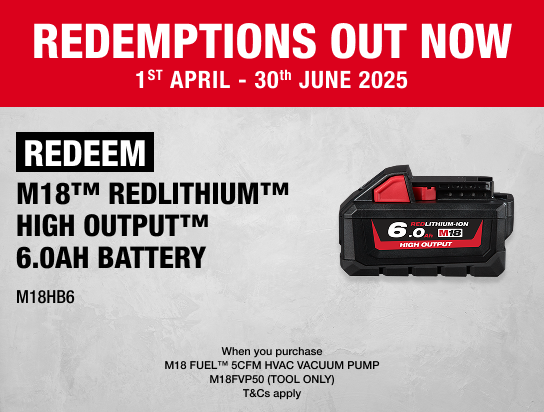 Milwaukee Redemptions - 1st April - 30th June 2025