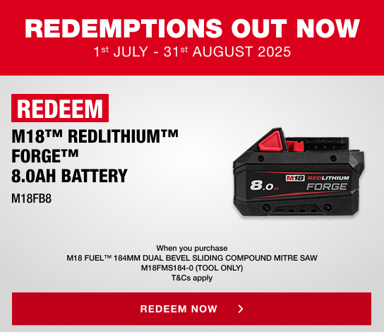 Milwaukee Redemptions - 1st July - 31st August 2025