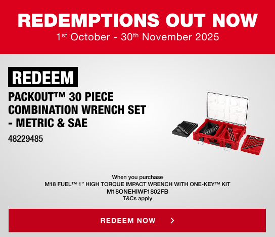 Milwaukee Redemptions - 1st October - 30th November 2025