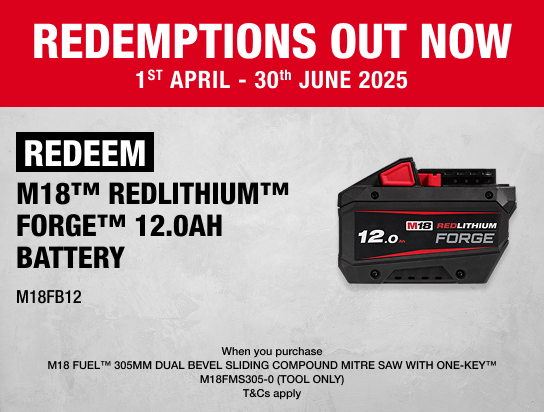 Milwaukee Redemptions - 1st April - 30th June 2025