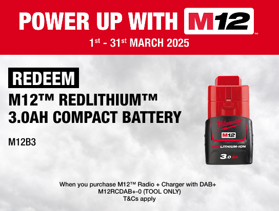 Power Up With M12™ Redemptions - 1st March - 31st March 2025