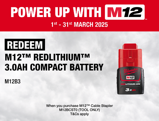 Power Up With M12™ Redemptions - 1st March - 31st March 2025