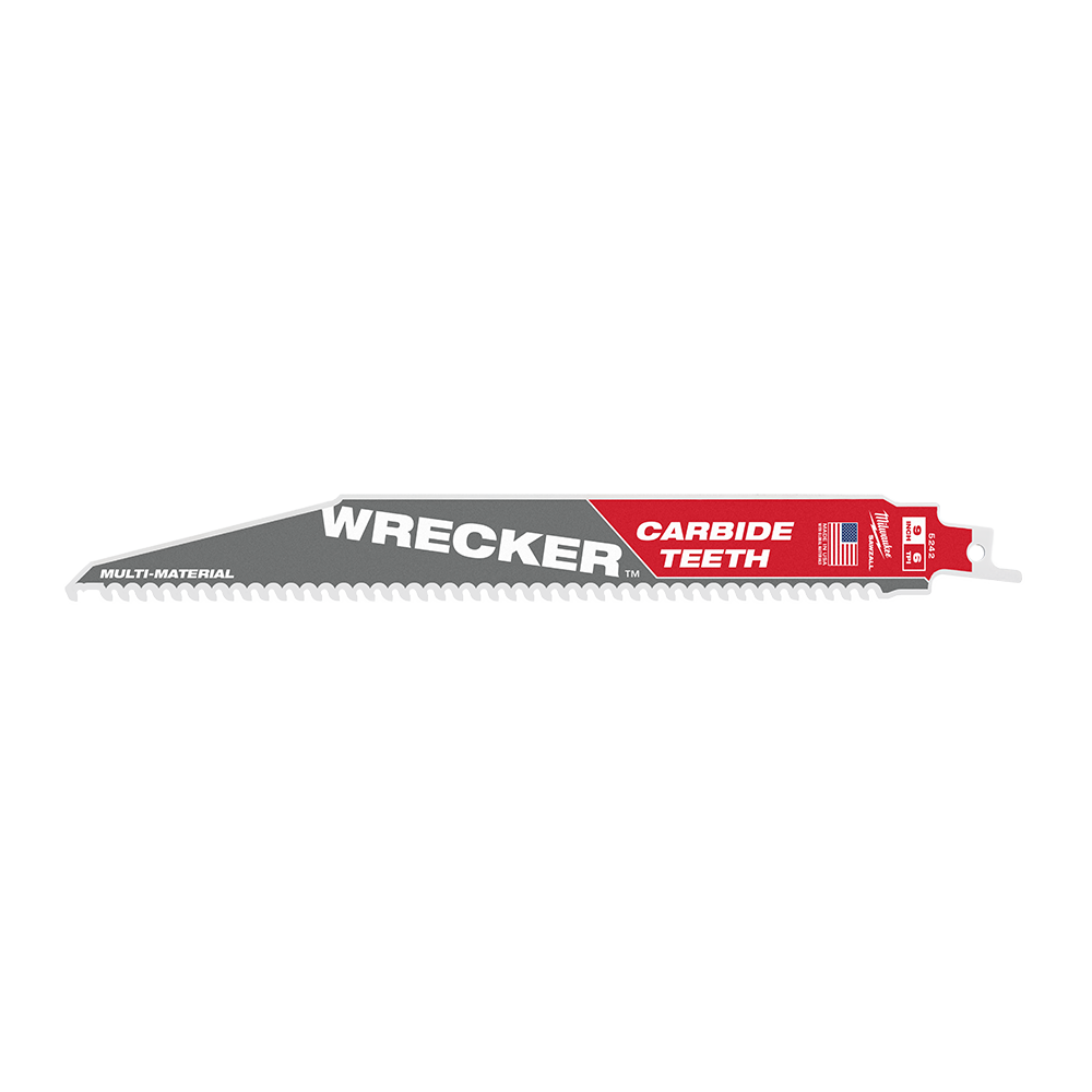 SAWZALL&trade; The WRECKER&trade; with Carbide Teeth Demolition 230mm 9" 6TPI Blade 1 Pack